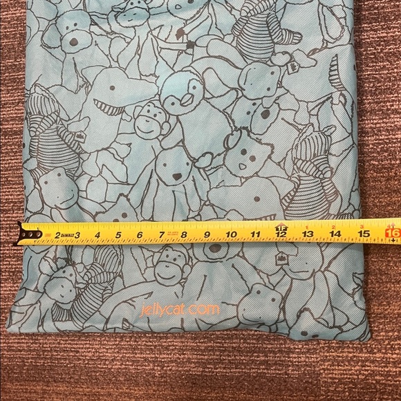 Jellycat London Teal Drawstring Dust Bag large 23x15.5” inches - Picture 7 of 10